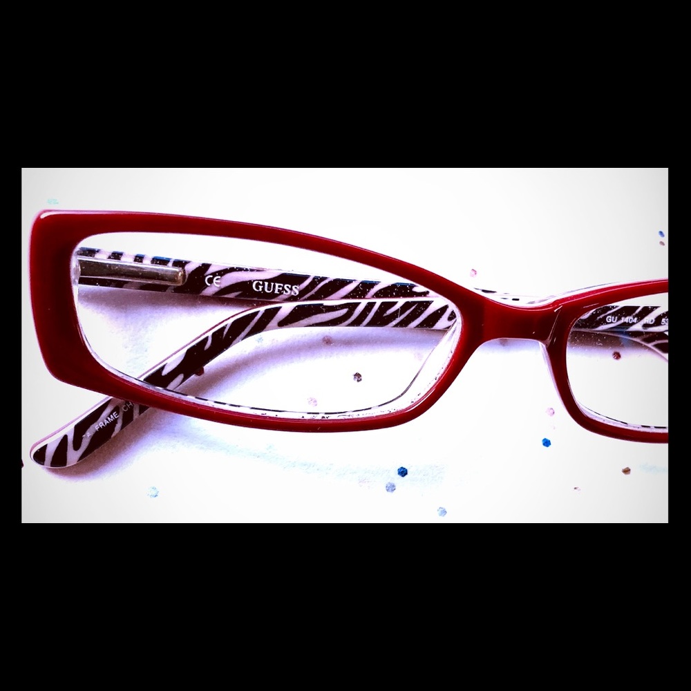 Guess Red/Zebra Glasses